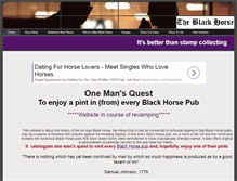 Tablet Screenshot of black-horse-pub.com